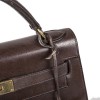 Kelly 32 HERMES cuir box marron