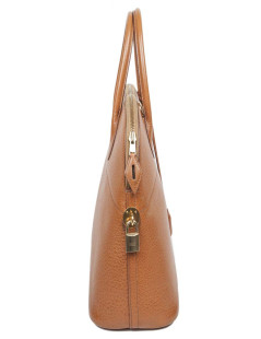 HERMES vintage 'Bolide' bag in cannelle grained leather