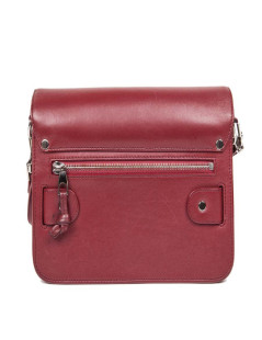 PROENZA SCHOULER PS11 double flap bag in burgundy smooth leather