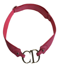 Ceinture DIOR en tissu rose 