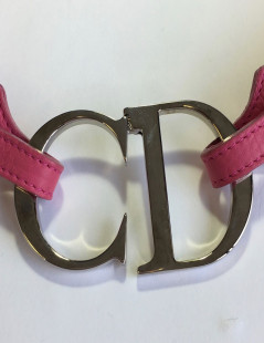 Ceinture DIOR en tissu rose 