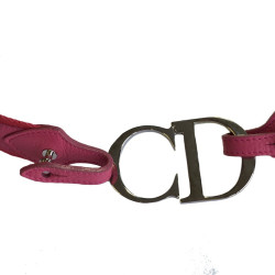 Ceinture DIOR en tissu rose 