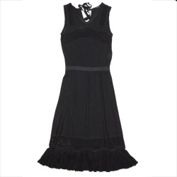 CHANEL black mesh dress size 40