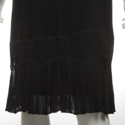 CHANEL black mesh dress size 40