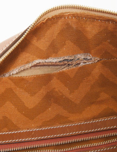 MISSONI brown leather bag