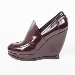 Bordeaux varnish BALENCIAGA T 40 EN leather pumps