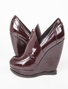 Bordeaux varnish BALENCIAGA T 40 EN leather pumps