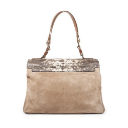 Sac LANVIN veau velours et lezard