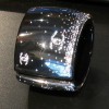 CHANEL cuff black resin encrusted with Rhinestones