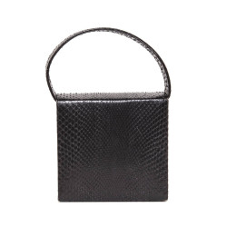 Sac du soir LALIQUE en python noir