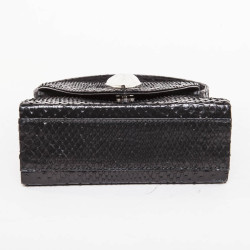 Evening bag in black python LALIQUE