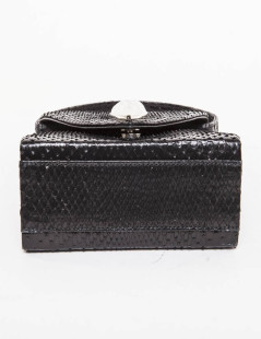 Sac du soir LALIQUE en python noir