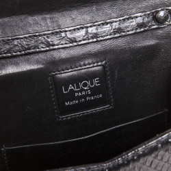 Sac du soir LALIQUE en python noir