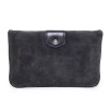 Clutch LOUIS VUITTON anthracite suede