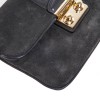 Clutch LOUIS VUITTON anthracite suede