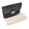 Clutch LOUIS VUITTON anthracite suede