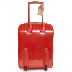 LOUIS VUITTON suitcase in orange patent leather 