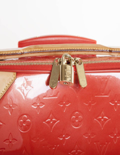 LOUIS VUITTON suitcase in orange patent leather 