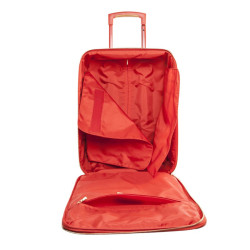 LOUIS VUITTON suitcase in orange patent leather 