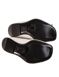 CHANEL T 37 EN White Leather ballerinas