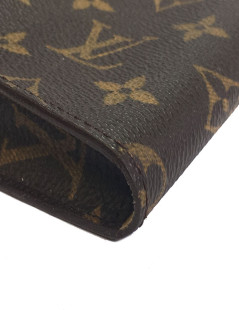 LOUIS VUITTON canvas coated monogrammed glasses case