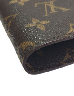 LOUIS VUITTON canvas coated monogrammed glasses case