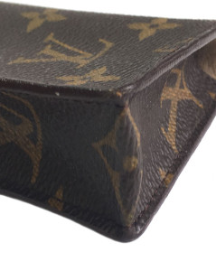 LOUIS VUITTON canvas coated monogrammed glasses case