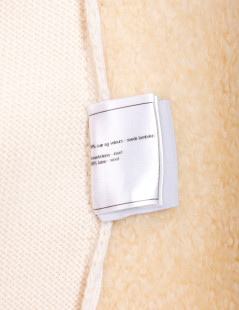 CHANEL white shearling jacket size 40FR 