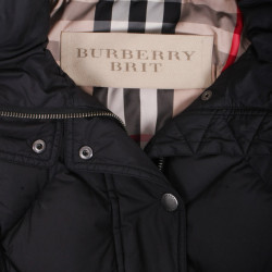 Doudoune BURBERRY T36 FR noire à fourrure