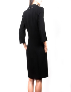 Black CHANEL T 42 EN dress in wool