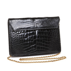 Pochette Pascal MORABITO en crocodile noir