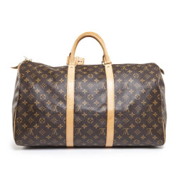 Sac keepall 50 LOUIS VUITTON toile monogram