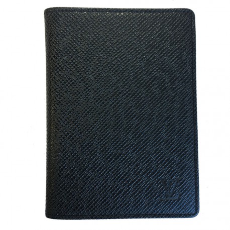 Porte-cartes passport cover en cuir Louis Vuitton Rouge en Cuir