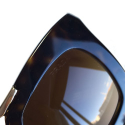 PRADA sunglasses metal gold and plastic way tortoiseshell