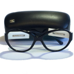 Lunettes CHANEL de vue monture en plastique noir 