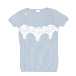 Jumper VALENTINO T 42 EN light blue and lace