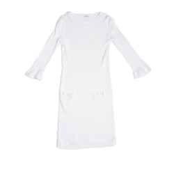 Robe CHANEL Blanche T 38 en maille 