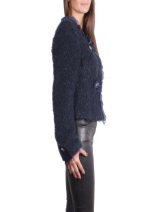 UNGARO jacket blue mohair night T 42 en