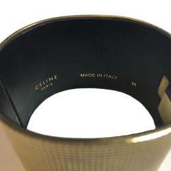 CELINE gold metal cuff size M