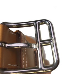 Ceinture HERMÈS en cuir gold T80