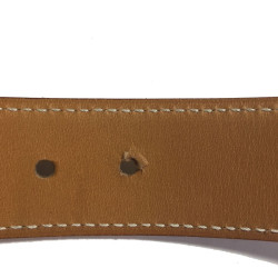 Ceinture HERMÈS en cuir gold T80