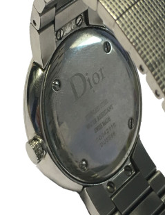 Montre DIOR La D de DIOR en acier argenté