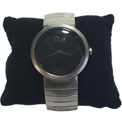 Montre DIOR La D de DIOR en acier argenté