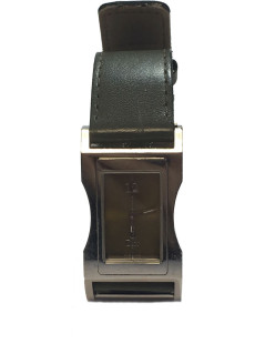 DIOR man in steel and leather watch