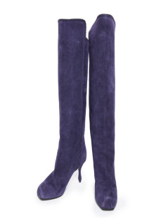 Bottes MARC JACOBS T 36.5 veau velours violet