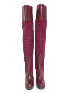 Bottes CHLOE T 36.5 en veau velours