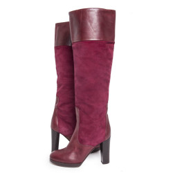 bottes CHLOE T 36.5 Bordeaux