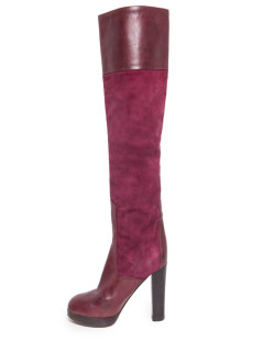 Bottes CHLOE T 36.5 en veau velours