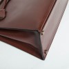 Kelly 32 sellier HERMES cuir box marron