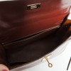 Kelly 32 sellier HERMES cuir box marron